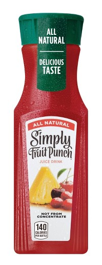 Simply All Natural Fruit Punch Juice Drink - 11.5 Fl Oz