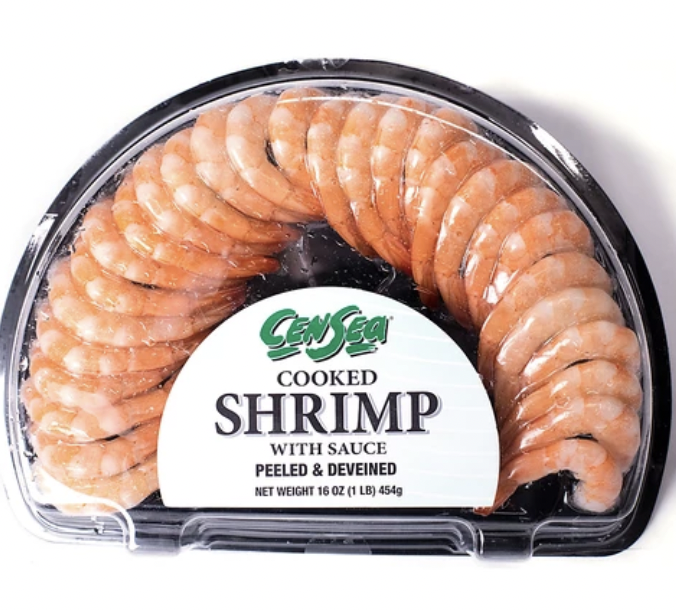 Censea Cooked Shrimp with Sauce Peeled & Deveined - 16 Oz