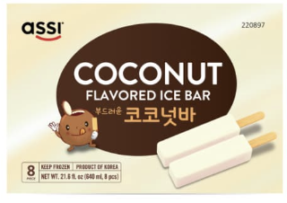 Assi Ice Bar Coconut 8ct - 21.64 fl oz