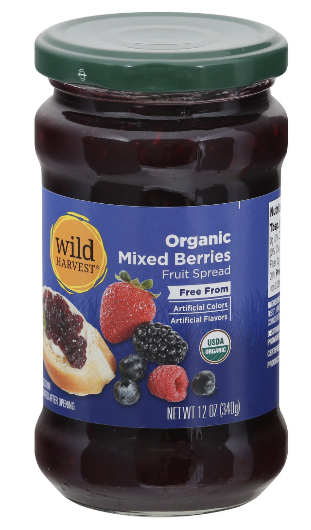 Wild Harvest Organic Mix Berries Fruit Spread - 12 Oz