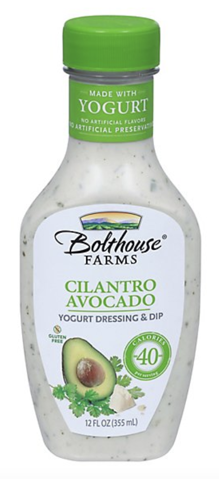 Bolthouse Refrigerated Yogurt Salad Dressing & Dip, Cilantro Ranch - 12 Fl Oz