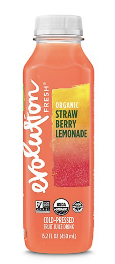 Evolution Fresh Organic Cold Pressed Fruit & Vegetable Juice Blend, Strawberry Lemonade - 15.2 Fl Oz
