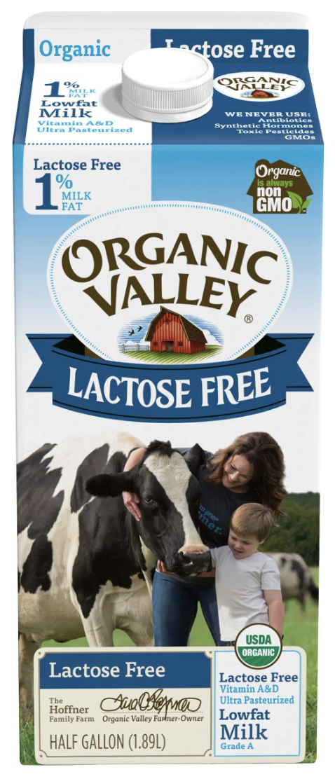 Organic Valley Lactose Free 1% Lowfat Milk - 64 fl oz
