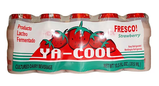 Ya-Cool Strawberry Cultured Dairy Beverage - 10.5 Oz