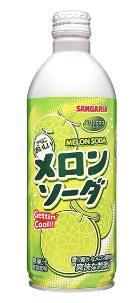 Sangaria Melon Soda Drink Bottle - 16.2 Fl Oz