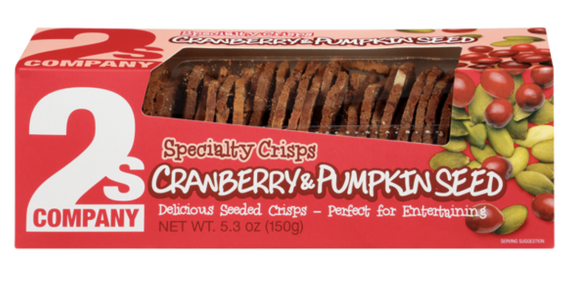 2s Company Specialty Crisps Cranberry & Pumpkin Seed - 5.3 Oz