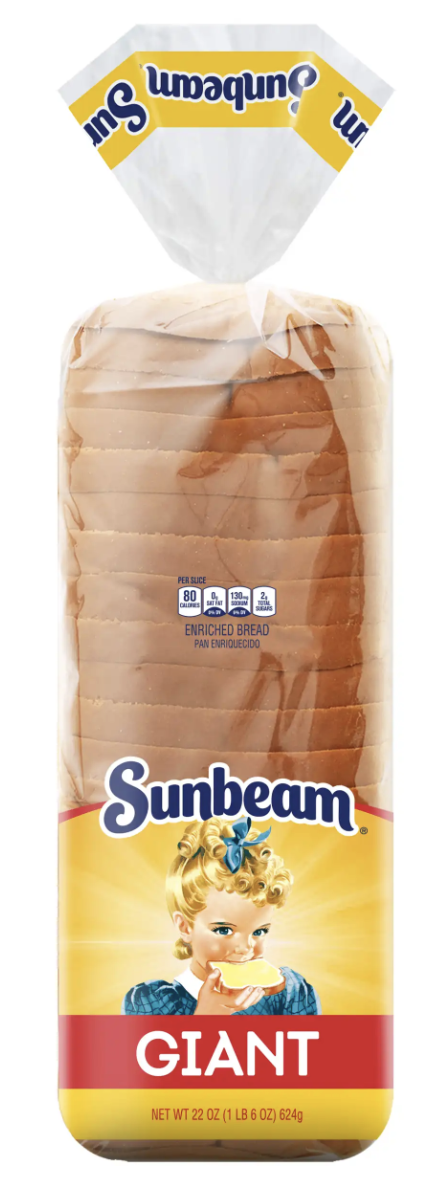Sunbeam Giant White Bread - 22 Oz
