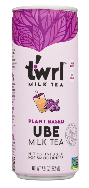 Twrl Milk Tea Plant Based Nitro-Infused Ube Milk Tea - 7.5 Oz