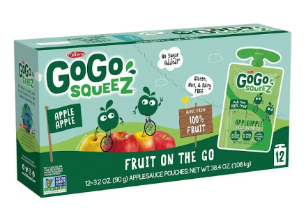 Materne GoGo Squeeze Apple Sauce Fruit On The Go 12-3.2oz