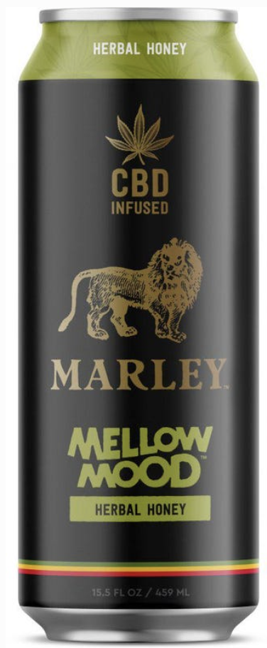 Marley CBD-Infused Tea 25mg CBD, Herbal Honey - 16 Fl Oz