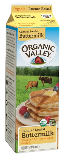 Organic Valley Cultured Lowfat Buttermilk - 32 Fl Oz