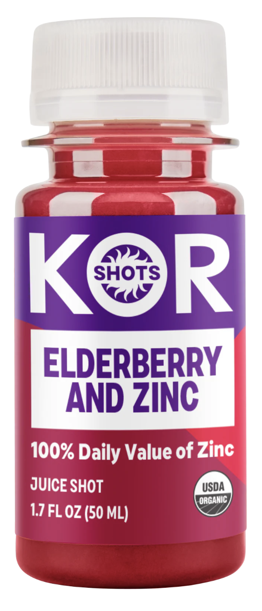 KOR Shots Elderberry And Zinc Juice Shot - 1.7 Fl Oz