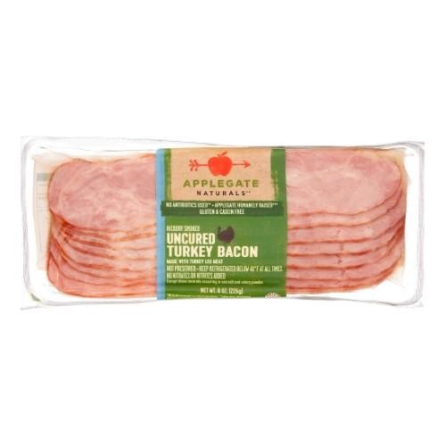 Applegate Naturals Hickory Smoked Uncured Turkey Bacon - 8 Oz