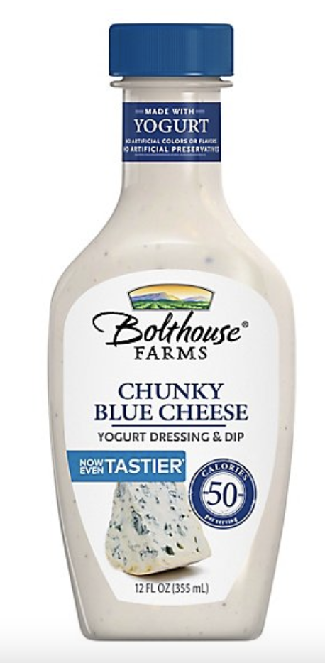 Bolthouse Refrigerated Yogurt Salad Dressing & Dip, Chunky Blue Cheese - 12 Fl Oz