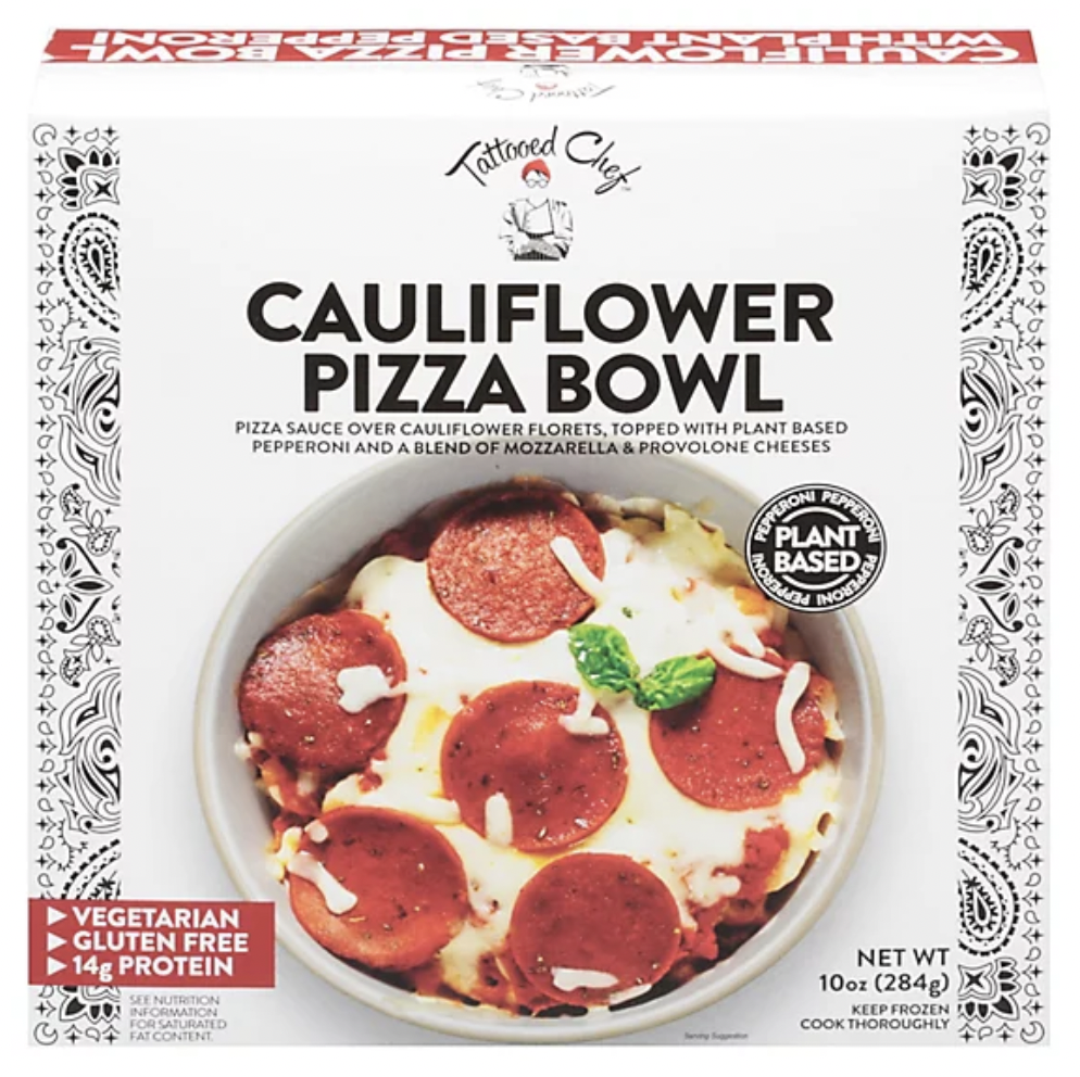 Tattooed Chef Cauliflower Pizza Bowl Vegetarian Gluten Free - 10 oz