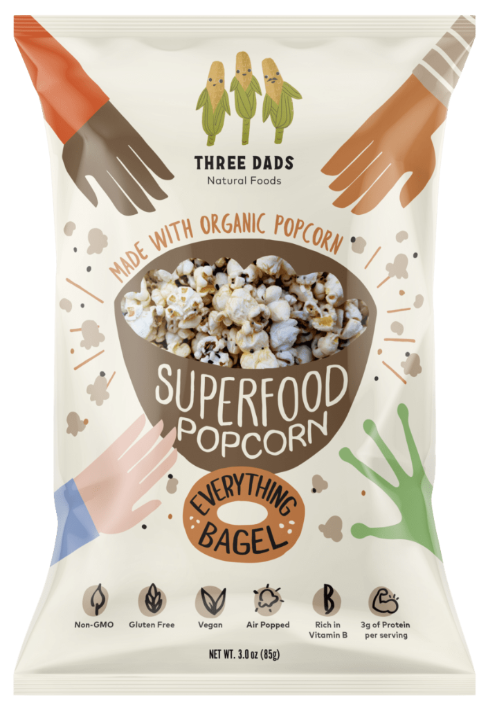 Three Dads Superfood Popcorn Everything Bagel - 3 Oz