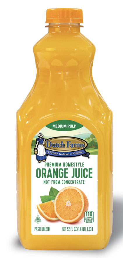 Dutch Farms 100% Orange Juice Premium Homestyle - 52 Fl Oz