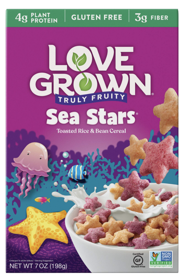Love Grown Sea Stars Cereal Truly Fruity - 7 Oz