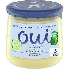 Yoplait Oui French Style Yogurt Key Lime - 5 oz