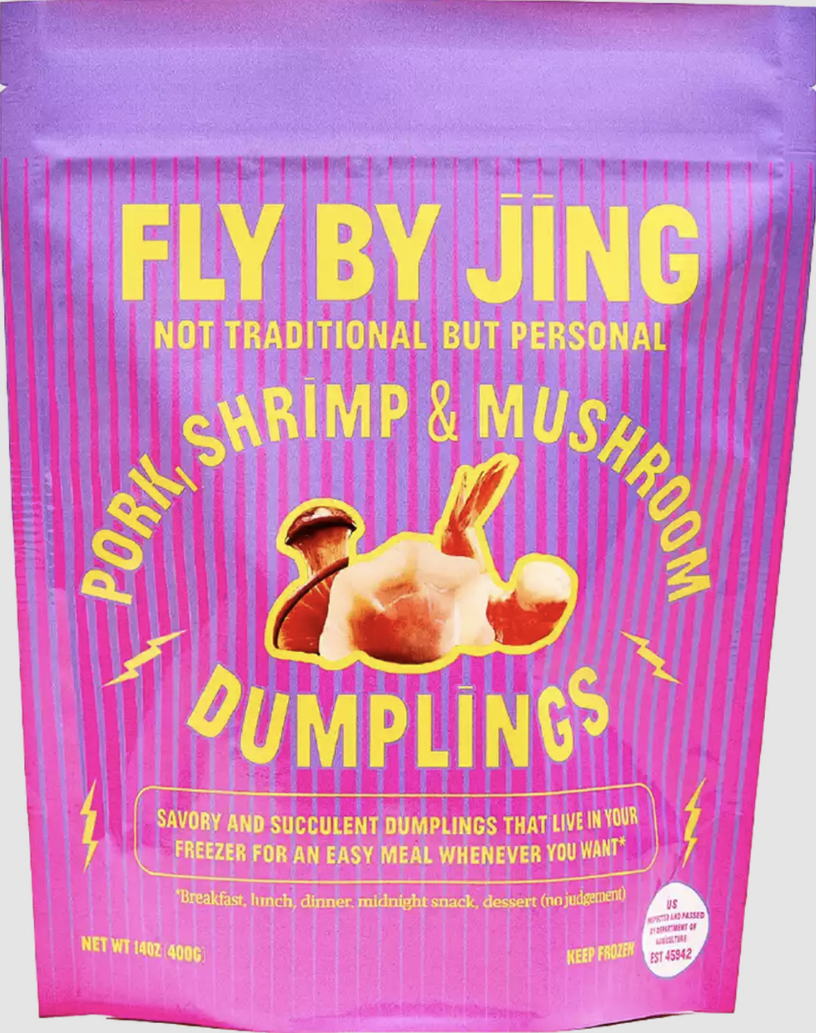 Fly By Jing Pork Shrimp & Mushroom Dumplings - 14 oz