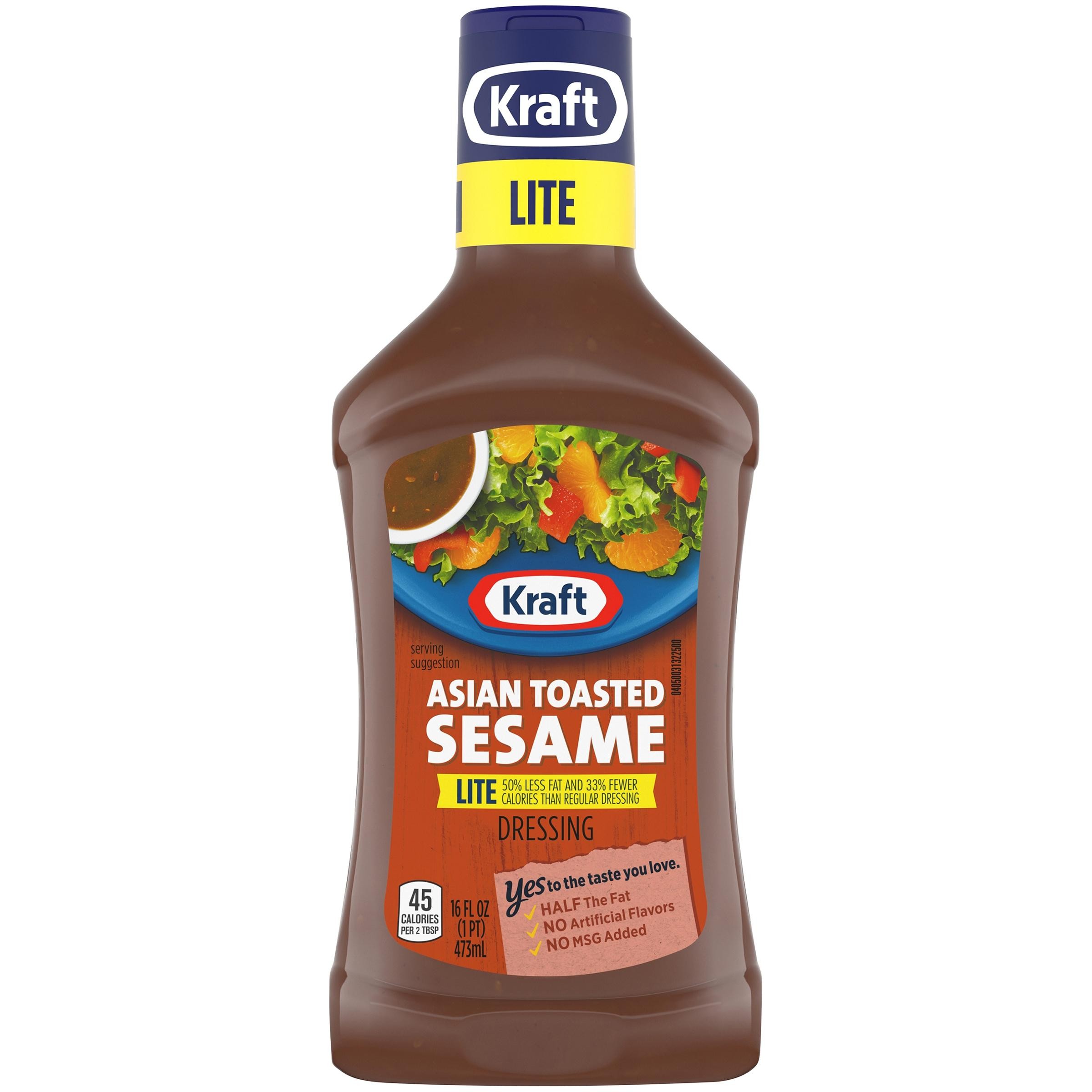Kraft Asian Toasted Sesame Lite Dressing - 16 Fl Oz