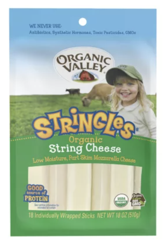 Organic Valley Stringles String Cheese - 18 oz
