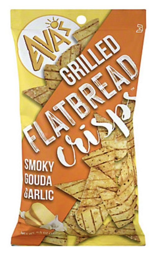 Ava's Grilled Flatbread Crisps Smoky Gouda Garlic - 6.5 Oz