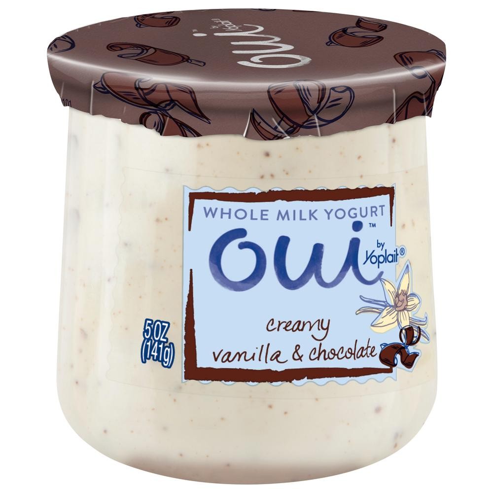 Yoplait Oui French Style Yogurt Vanilla & Chocolate - 5 oz