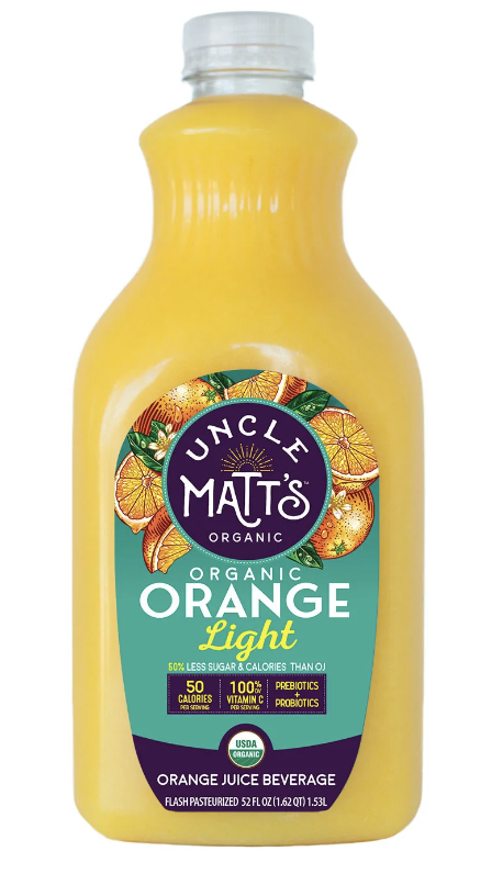 Uncle Matt's Organic Orange Juice Light - 52 Fl Oz