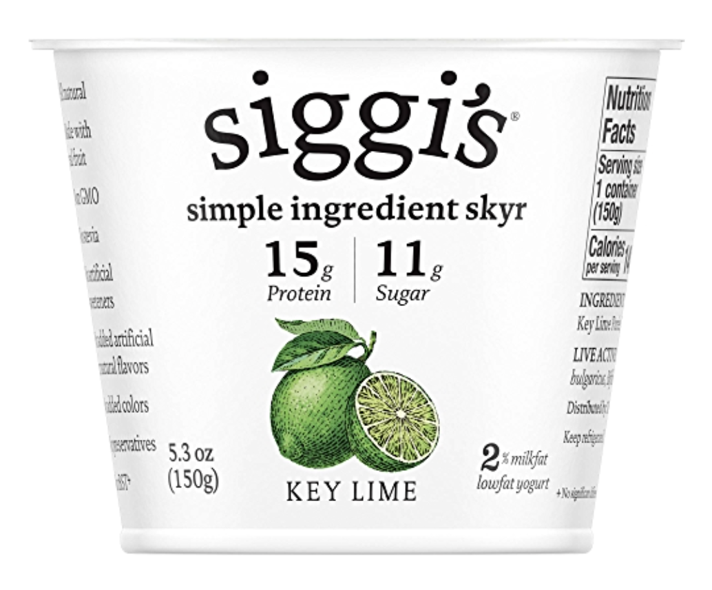 Siggi's 2% Milk Fat Icelandic-Style Skyr Yogurt, Key Lime - 5.3 Oz