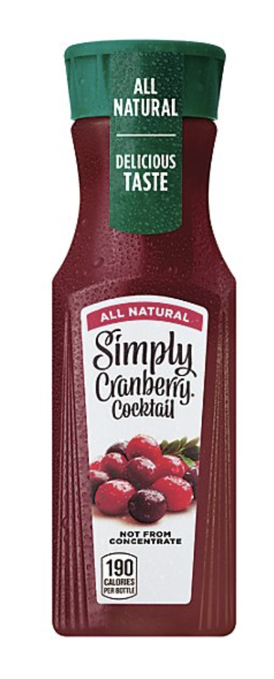Simply All Natural Cranberry Cocktail - 11.5 Fl Oz