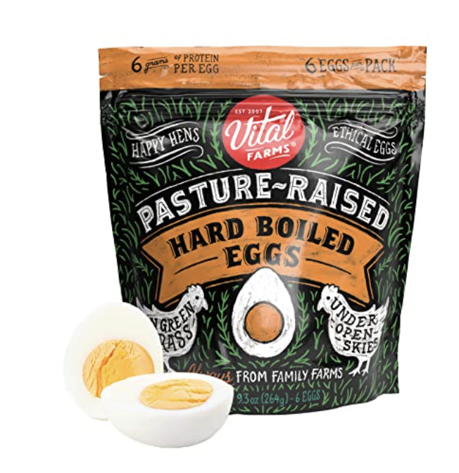 Vital Farms Pasture Raised Hard Boiled Eggs 6 Eggs - 9.3 Oz