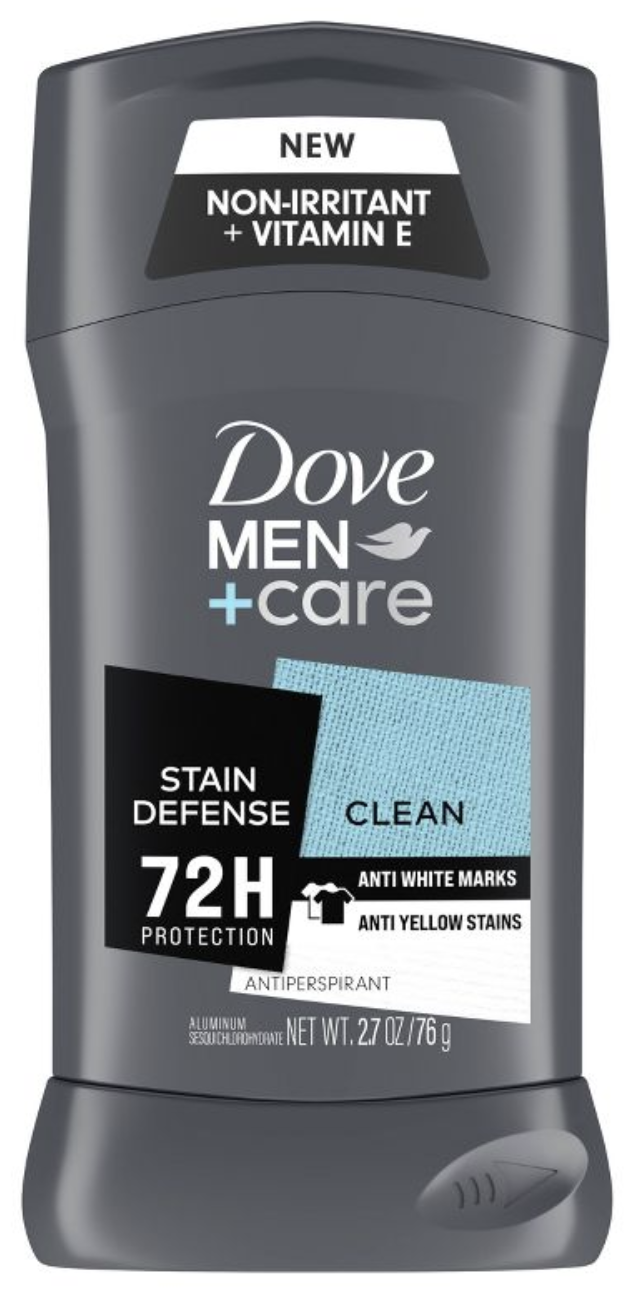 Dove Men+ Care Deodorant Stick Stain Defense Clean - 2.7 Oz