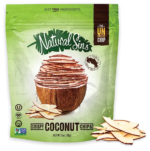 Natural Sins Coconut Crispy Chips - 1 Oz