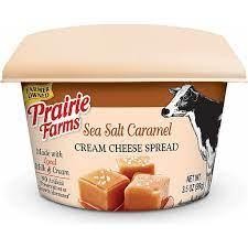 Prairie Farms Mini Cream Cheese Tub, Sea Salt Caramel - 3.5 oz