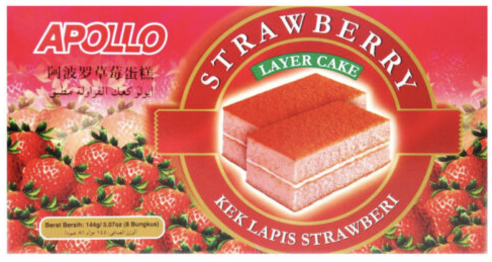 Apollo Strawberry Layer Cake - 5.07 Oz