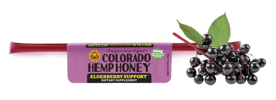 Colorado Hemp Honey Stick Elderberry Support - 0.17 Oz