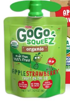 Materne GoGo Squeeze Apple Strawberry Fruit On The Go - 3.2oz