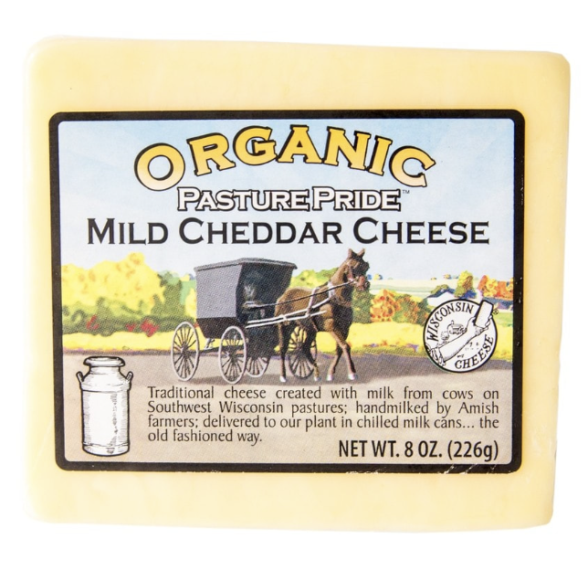 Organic Pasture Pride Mild Cheddar Cheese - 8 oz