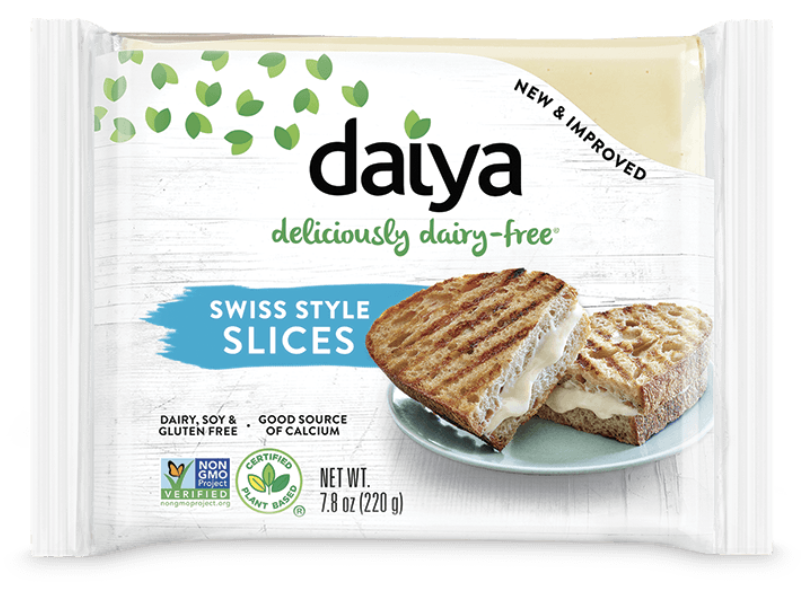 Daiya Plant-Based Dairy-Free Swiss Style Slices - 7.8 Oz