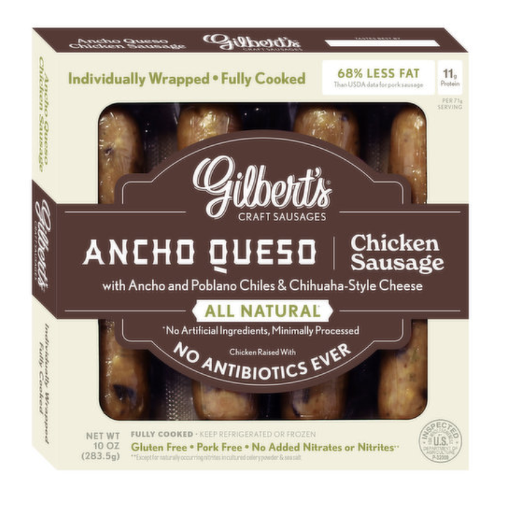 Gilbert’s Ancho Queso Chicken Sausage - 10 oz