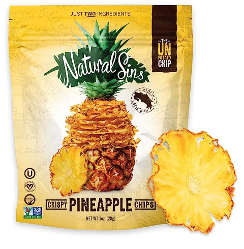 Natural Sins Pineapple Crispy Chips - 1 Oz