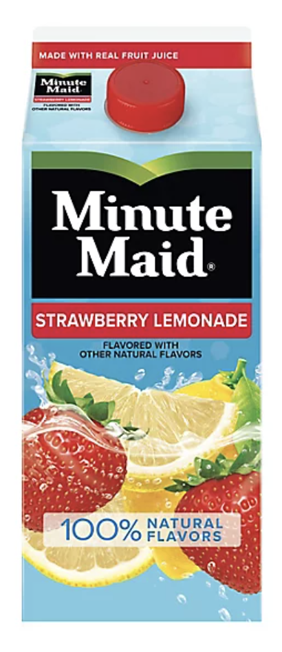 Minute Maid Fruit Drink, Strawberry Lemonade - 59 Fl Oz