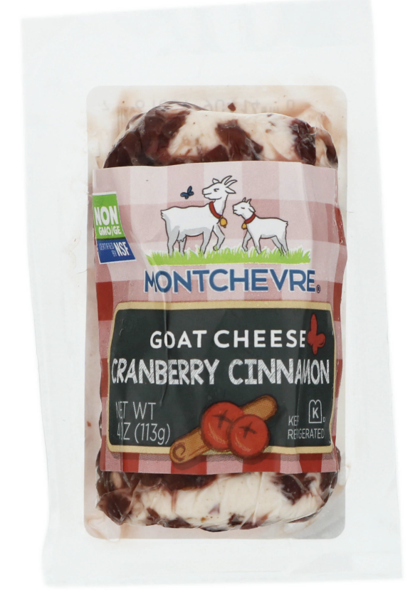 Montchevre Cranberry & Cinnamon Goat Cheese - 4 oz