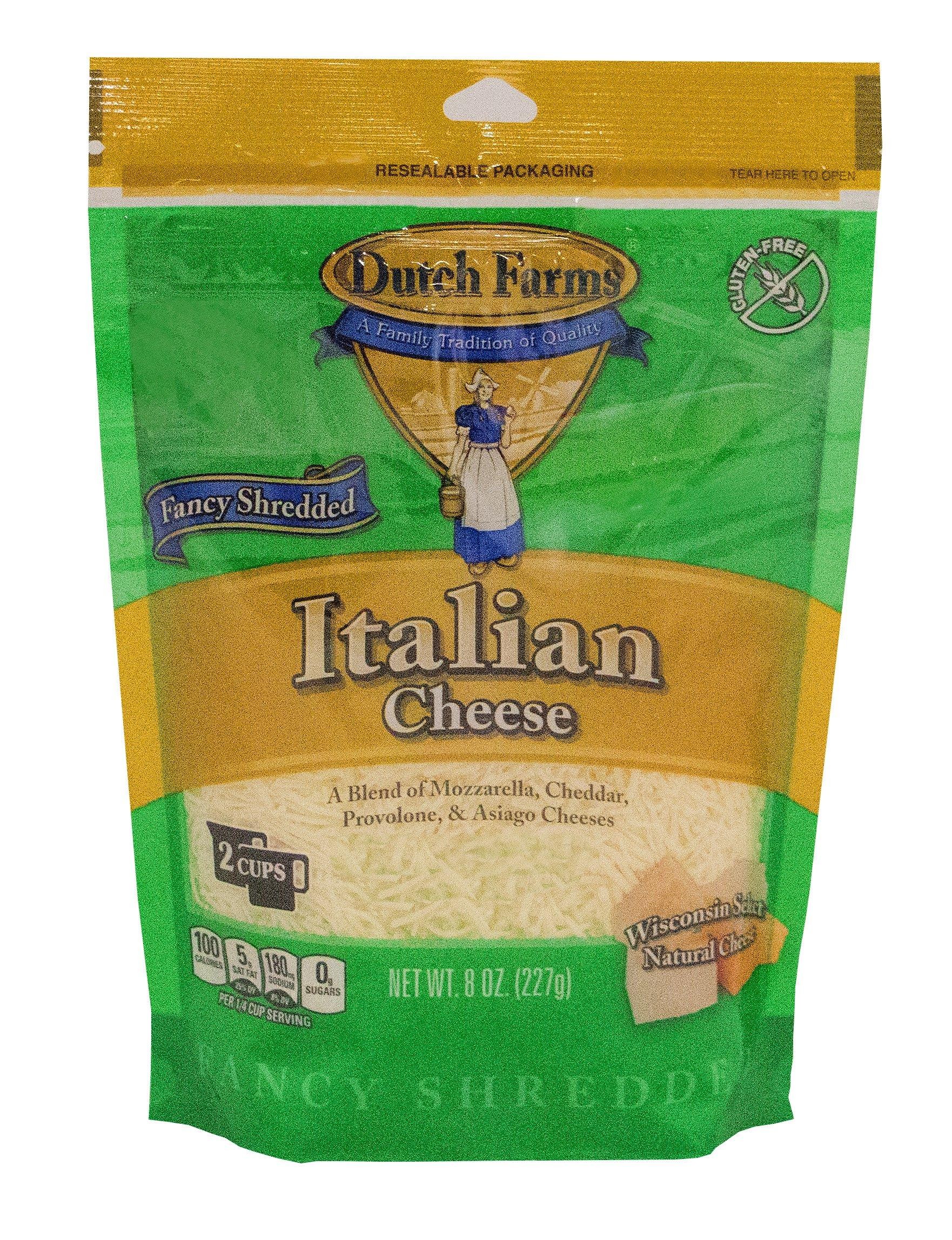 Dutch Farms 4 Cheese Blend Fancy Shredded Italian Cheese - 8 oz