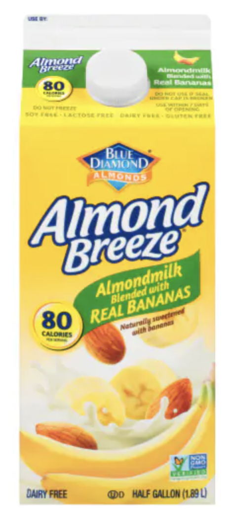 Blue Diamond Almond Breeze Banana Almondmilk - 64 fl oz