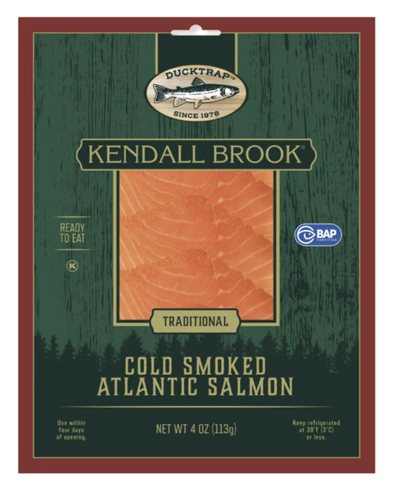 Ducktrap River of Maine Kendall Brook Cold Smoked Atlantic Salmon - 4 oz