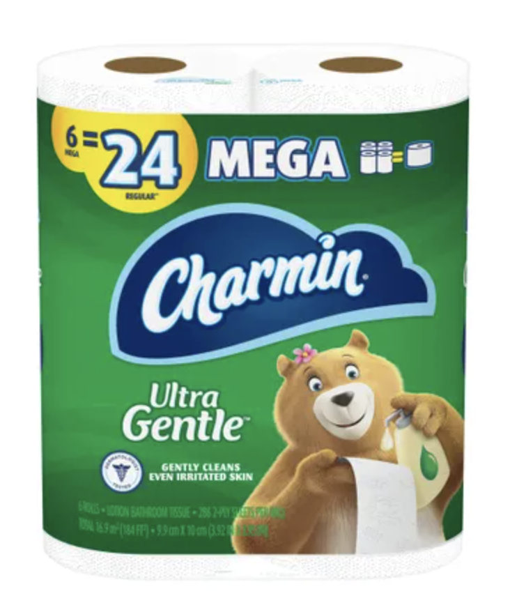 Charmin Ultra Gentle Toilet Paper - 6 Mega Rolls