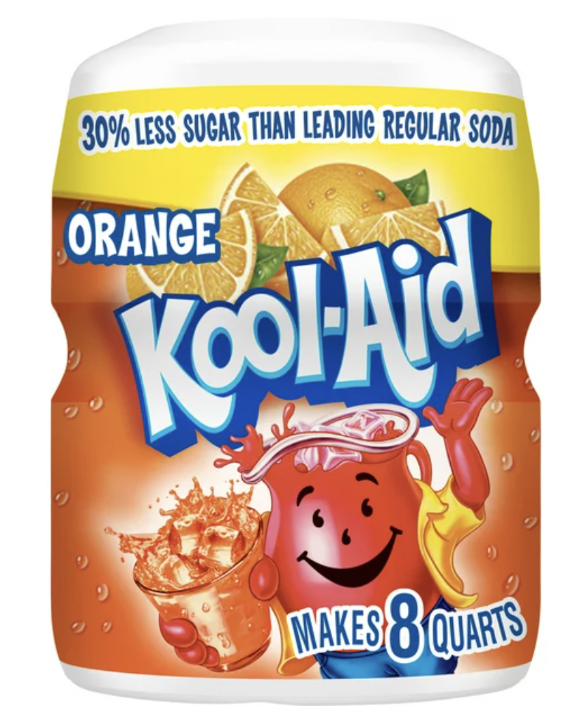 Kool-Aid Less Sugar Drink Mix Orange Gluten Free - 19 Oz