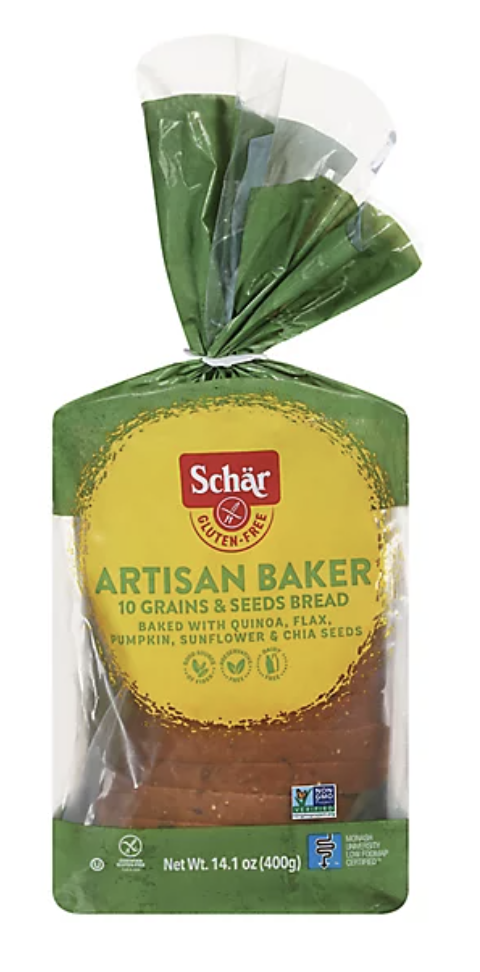 Schar Gluten-Free Artisan Baker 10 Grains & Seeds Bread - 14.1 Oz